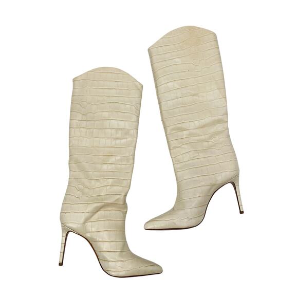 Schutz Maryana Wide Cream boots - Picture 3 of 8